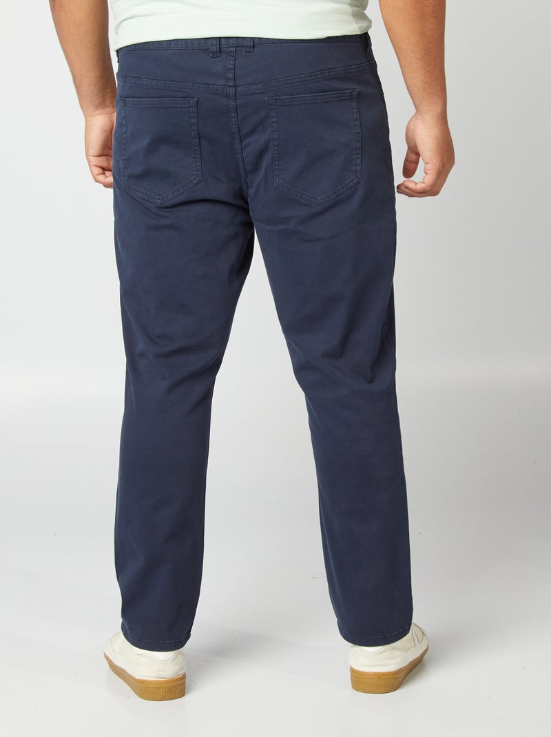 Pantalon slim - L34 bleu marine - Kiabi