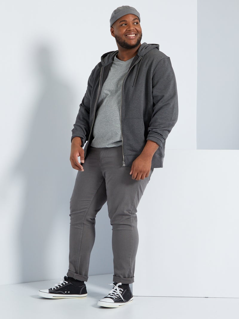 Pantalon slim - L34 gris - Kiabi
