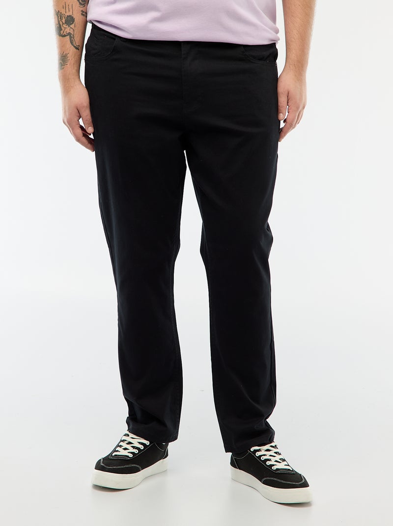 Pantalon slim - L34 Noir - Kiabi