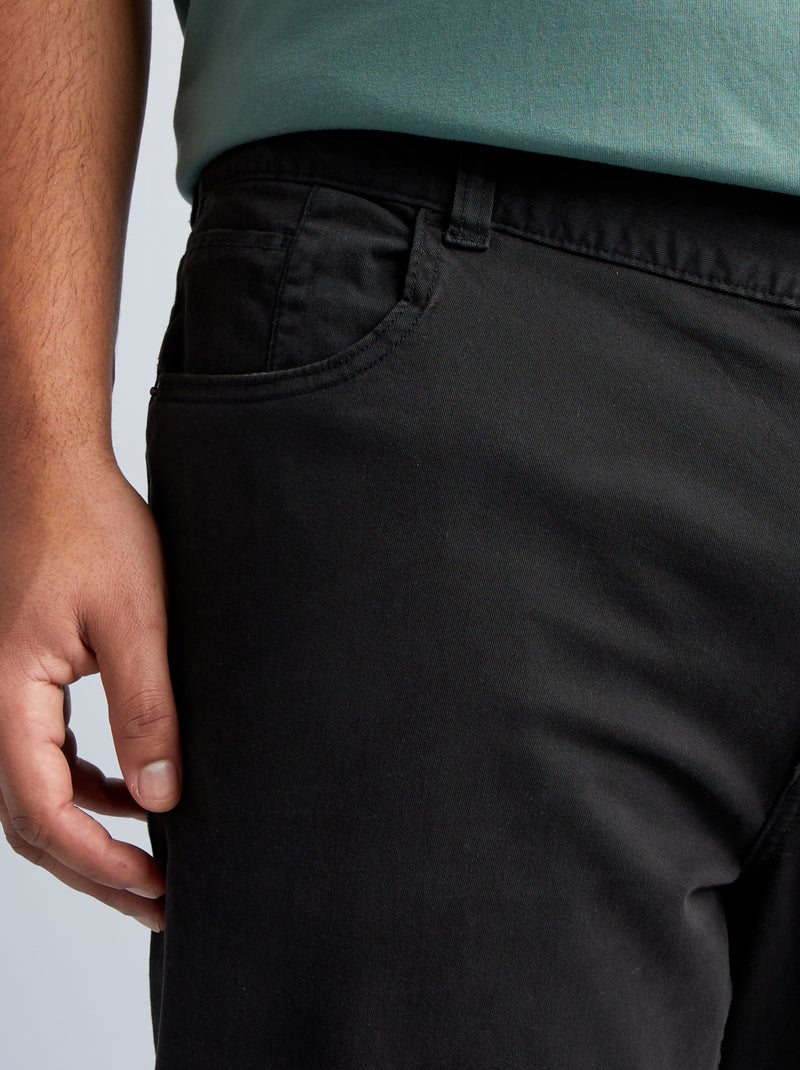 Pantalon slim - L34 Noir - Kiabi