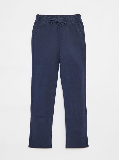 Pantalon slim avec taille ajustable - Kiabi