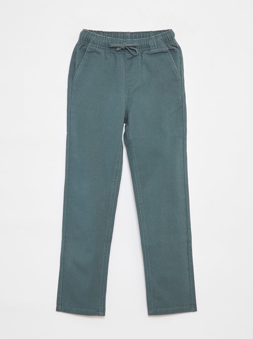 Pantalon slim avec taille ajustable - Kiabi