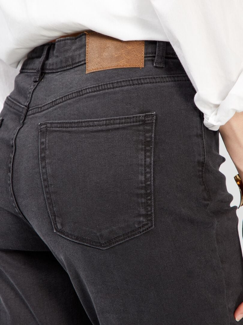 Pantalon slim en denim - L30 Noir délavé - Kiabi