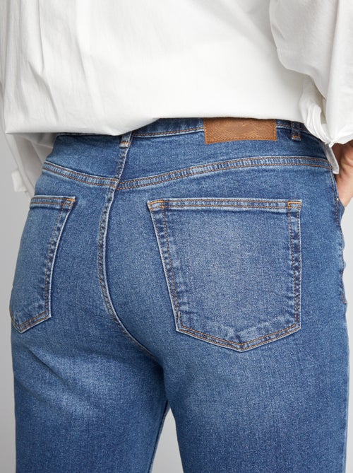 Pantalon slim en denim - L30 - Kiabi