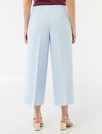 Pantalon slim femme en chaîne et trame