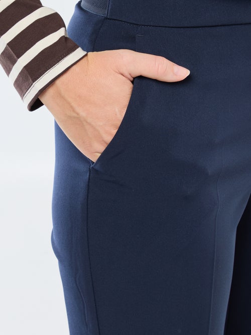 Pantalon slim femme taille standard uni - Kiabi
