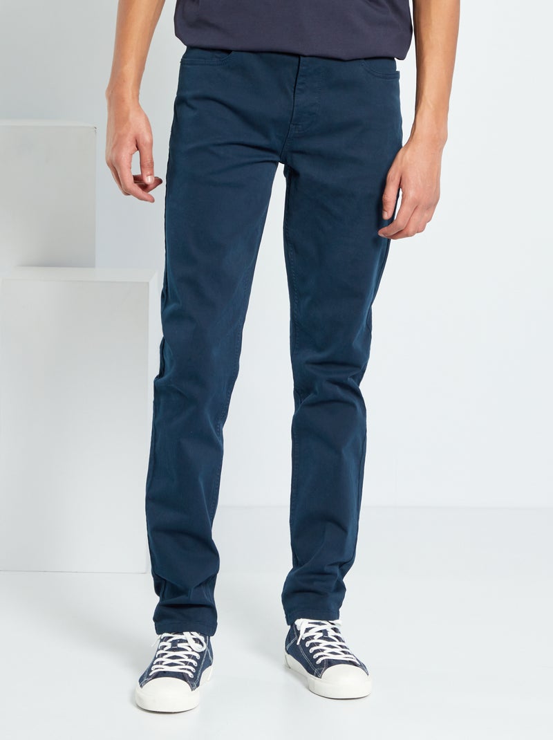Pantalon slim L38 + de 2m Bleu marine - Kiabi