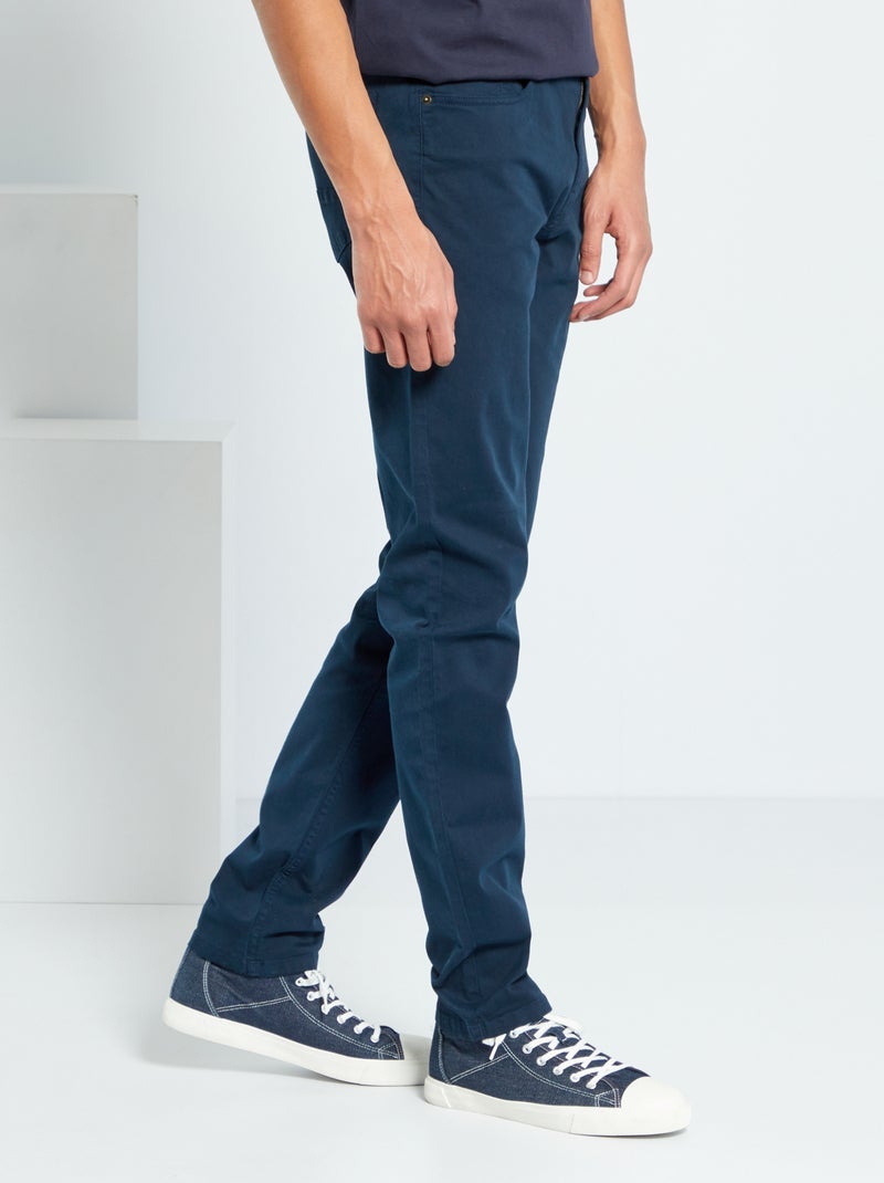 Pantalon slim L38 + de 2m Bleu marine - Kiabi