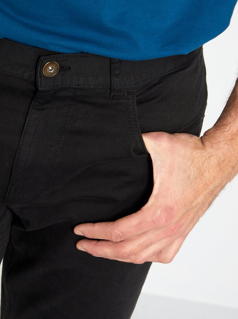 Pantalon slim L38 + de 2m Noir - Kiabi