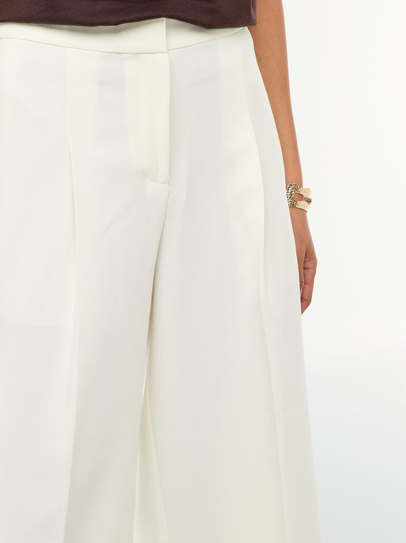 Pantalon slim pour femme à taille standard Blanc - Kiabi
