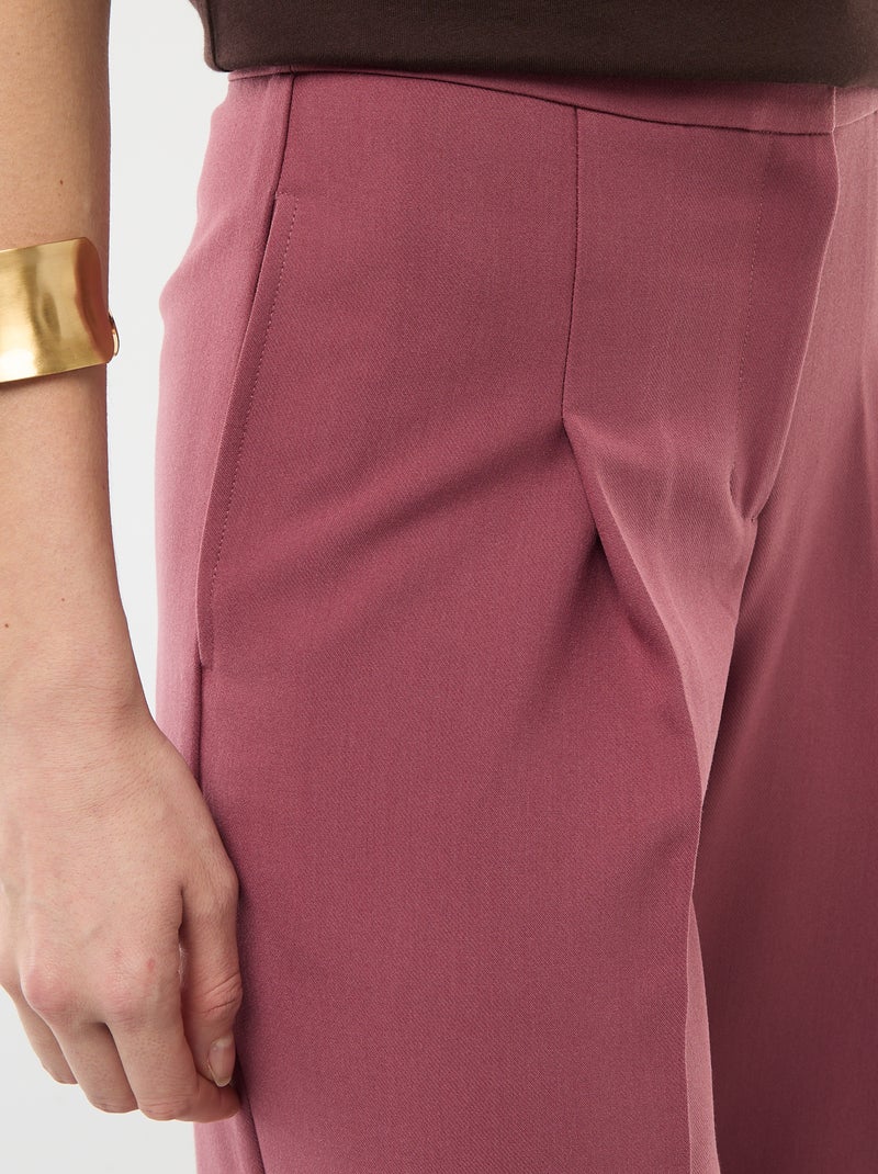 Pantalon slim pour femme à taille standard Rouge - Kiabi