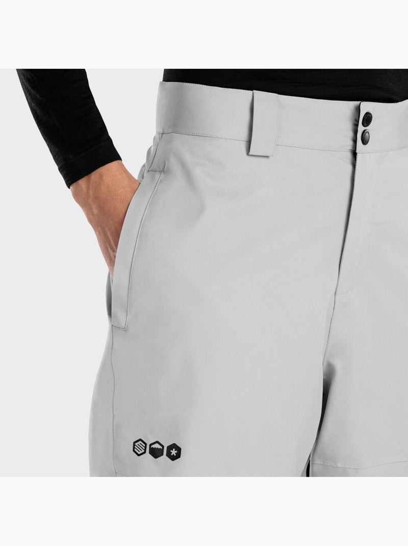 Pantalon snowboard femme sports d'hiver femme p1 kailash-w Blanc Gris - Kiabi