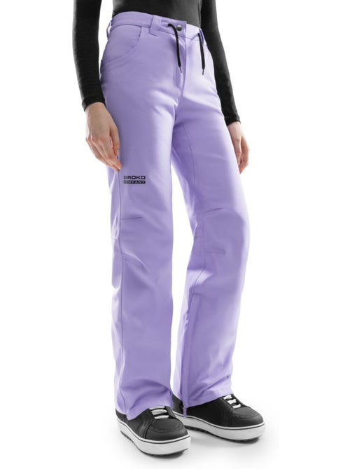 Pantalon snowboard hardshell femme sports d'hiver femme p2-w lyss - Kiabi