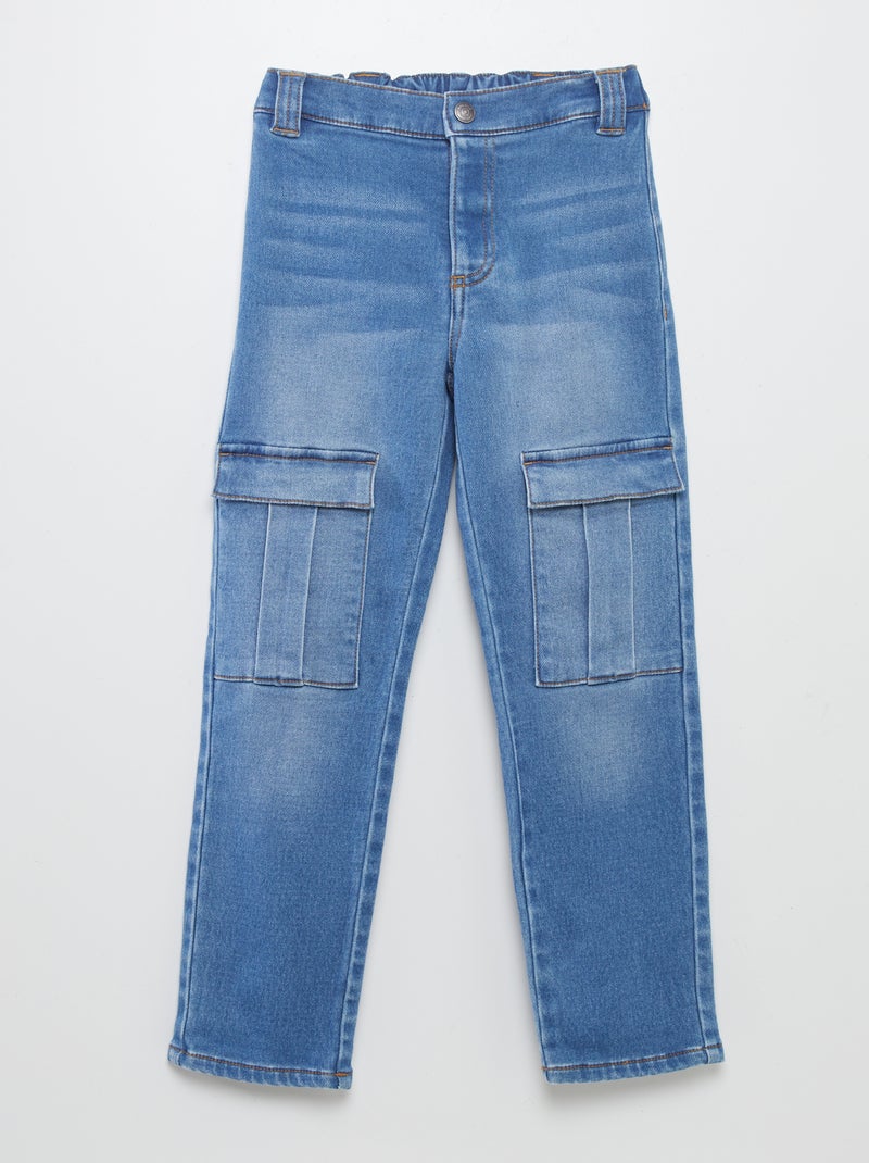 Pantalon straight - So Easy Bleu - Kiabi
