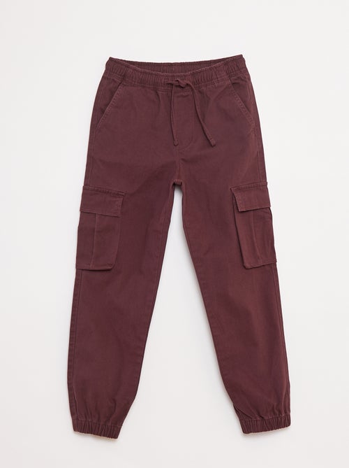 Pantalon stretch multipoches - Kiabi