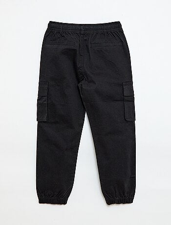 Pantalon stretch uni multipoche