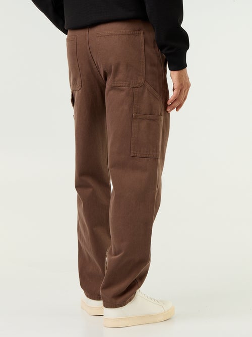 Pantalon style carpenter en denim - Kiabi Pantalon style carpenter en denim - Kiabi