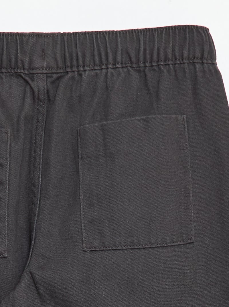 Pantalon style jogger Gris foncé - Kiabi