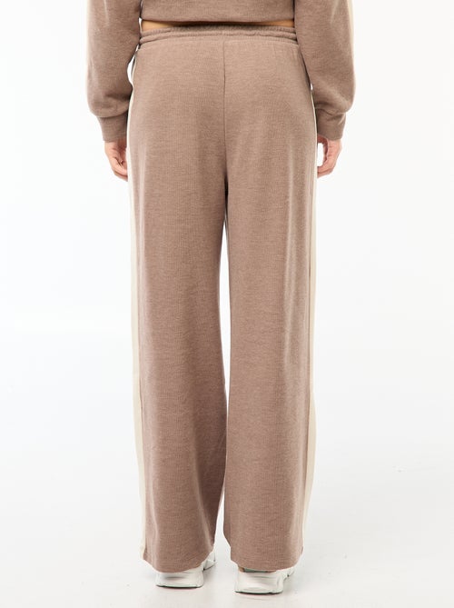 Pantalon style jogging en maille - Kiabi
