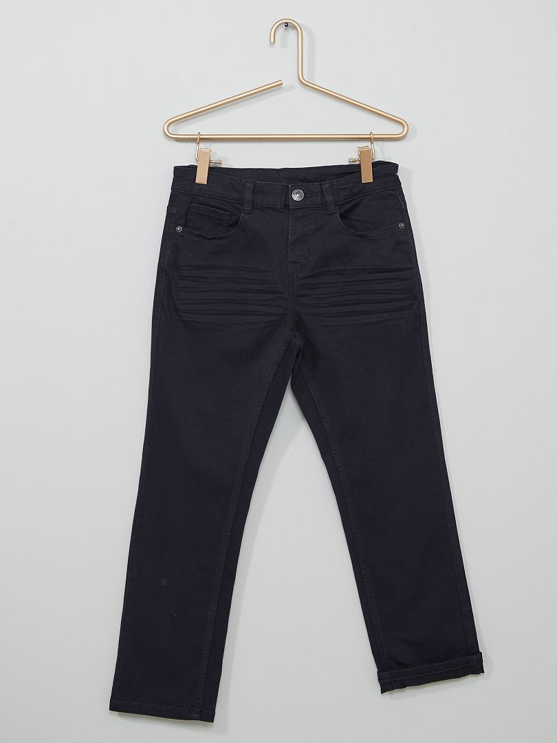 Pantalon super skinny stretch Enfant rond bleu marine - Kiabi