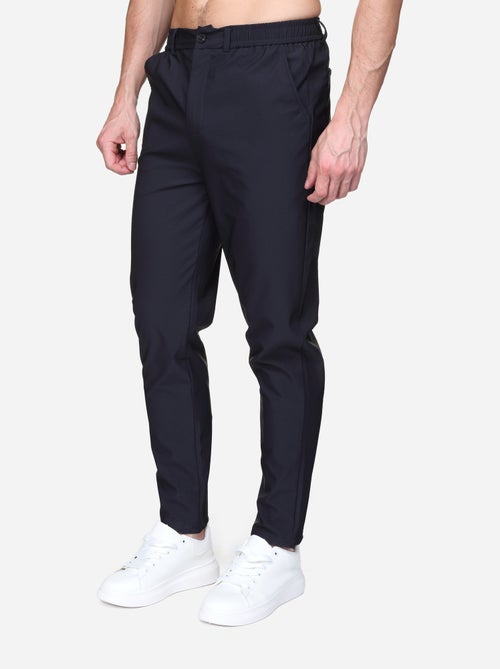 Pantalon taille elastique à bouton - Kiabi