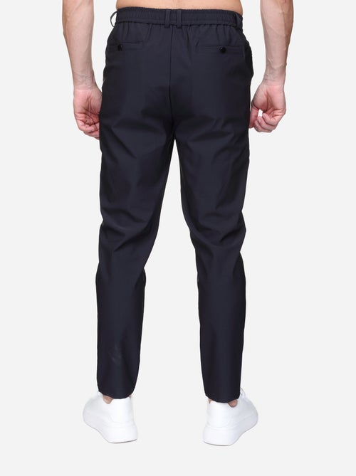 Pantalon taille elastique à bouton - Kiabi