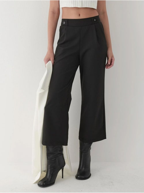 Pantalon taille haute à boutons - Kiabi Pantalon taille haute à boutons - Kiabi