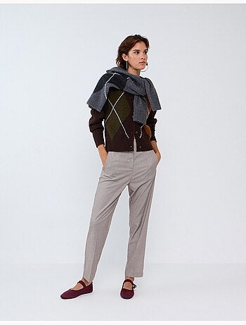 Pantalon taille haute, mo fashion