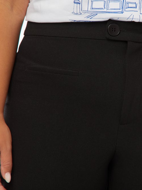 Pantalon tailleur à taille haute et coupe skinny - Kiabi