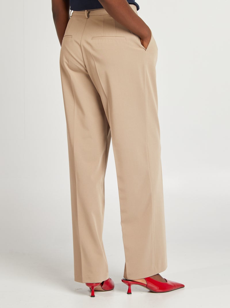 Pantalon tailleur Beige - Kiabi