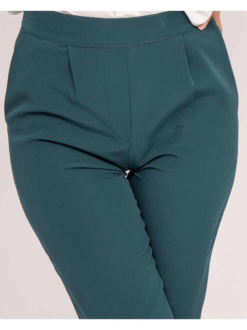 Pantalon tailleur ESTRELLA Vert - Kiabi