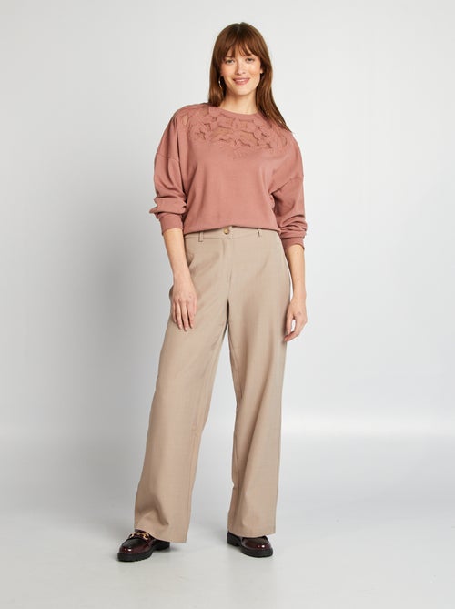 Pantalon tailleur large - Kiabi