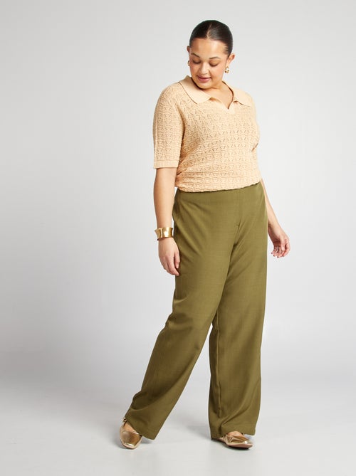 Pantalon tailleur large - Kiabi