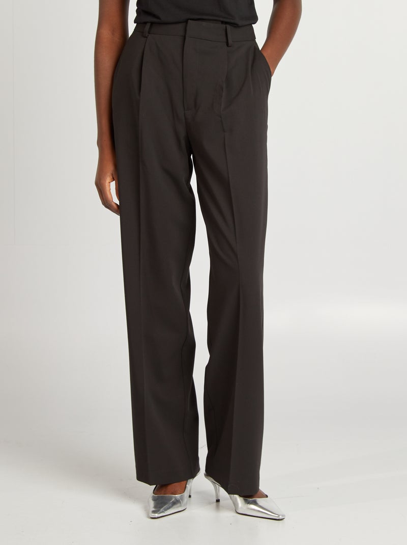 Pantalon tailleur Noir - Kiabi