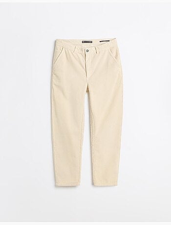 Pantalon tapered en velours côtelé, mo fashion