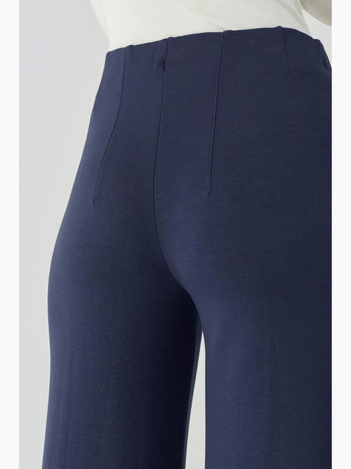 Pantalon texturé taille haute à jambes larges hiccup - Kiabi