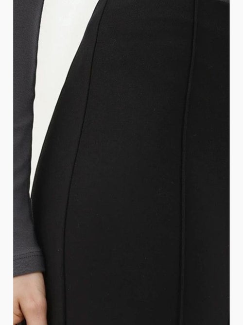 Pantalon texturé taille haute à jambes larges hiccup - Kiabi