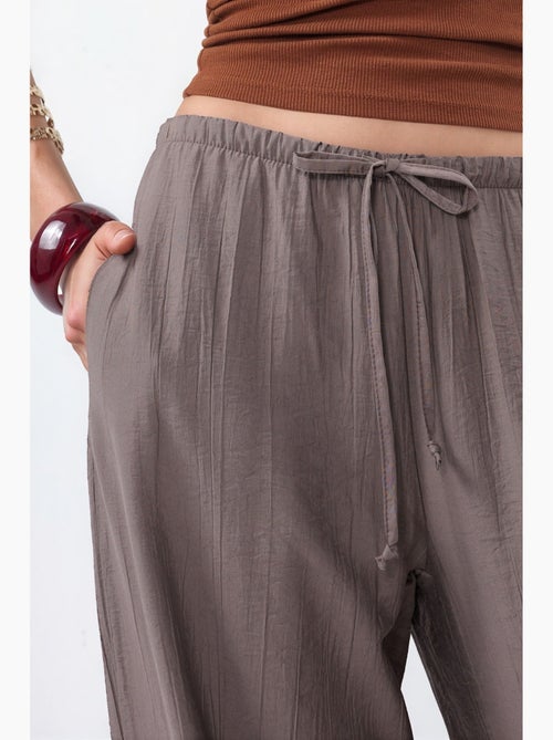 Pantalon tissé à jambe large pour femme busem - Kiabi