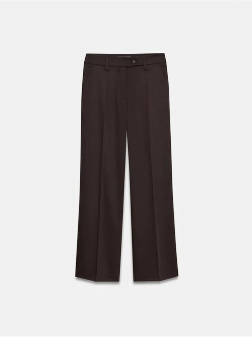 Pantalon tissé à jambes larges, taille mi-haute dilvin - Kiabi Pantalon tissé à jambes larges, taille mi-haute dilvin - Kiabi