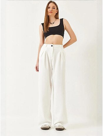 Pantalon tissé masculin à jambe large lucci