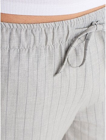 Pantalon tissé rayé à jambe large dilvin