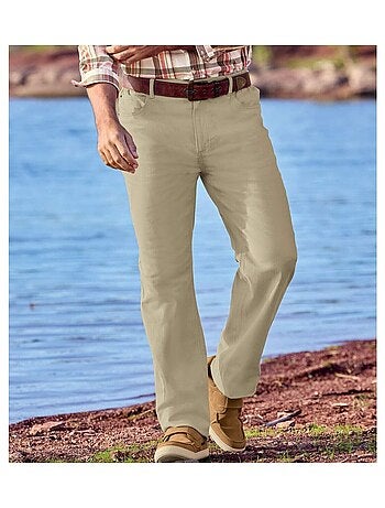 Pantalon Toile Stretch Semi-Élastiqué - ATLAS FOR MEN
