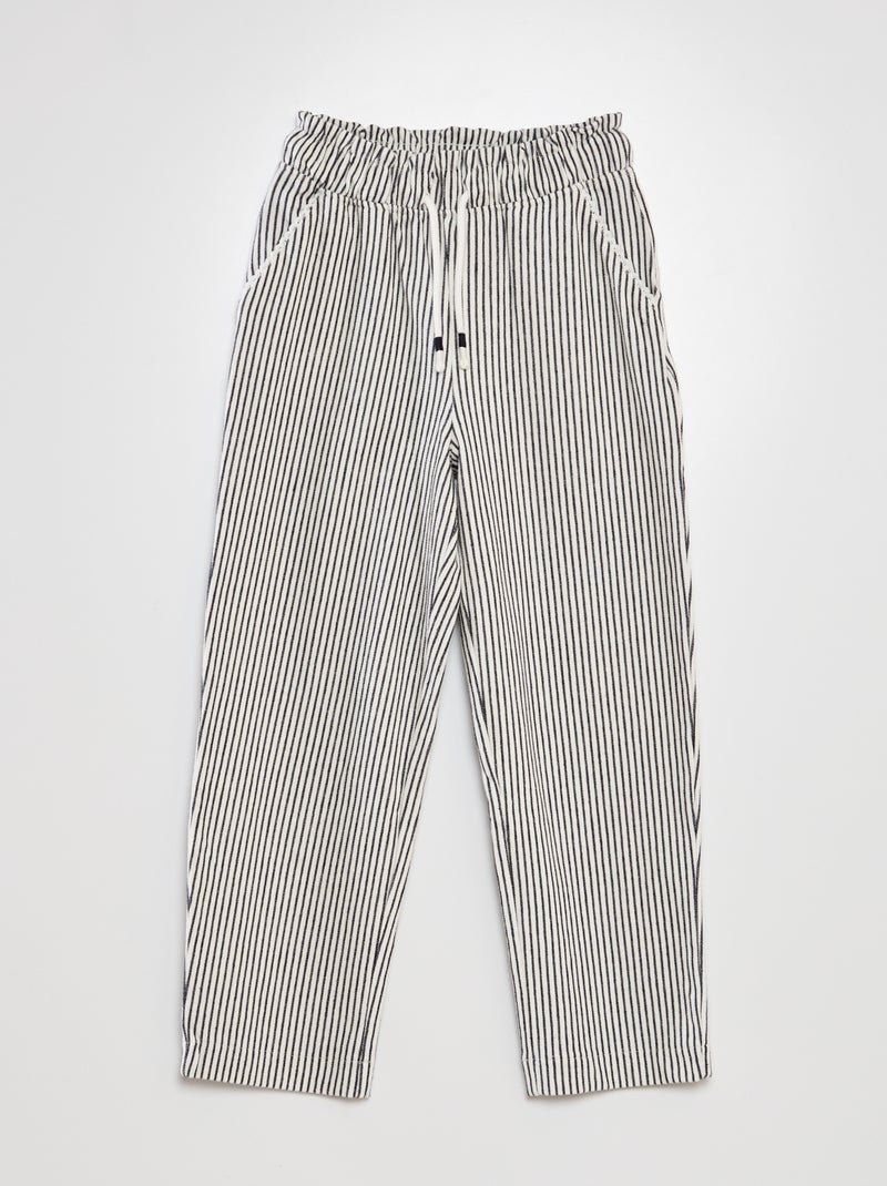 Pantalon twill BLEU - Kiabi