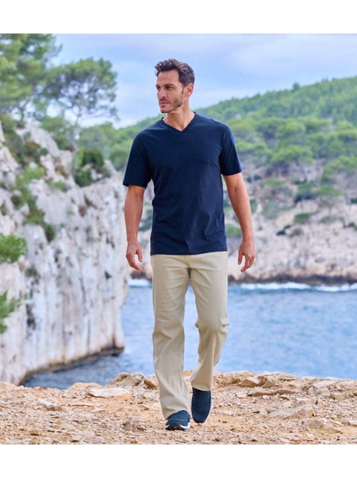 Pantalon Twill Stretch 5 Poches  - ATLAS FOR MEN - Kiabi