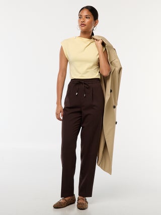 Pantalon type jogger uni