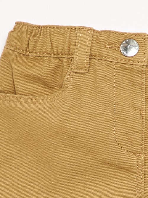 Pantalon uni base volantée - Kiabi