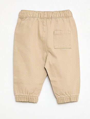 Pantalon uni coupe relax fit