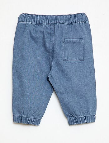 Pantalon uni coupe relax fit