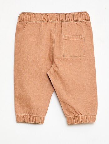 Pantalon uni coupe relax fit