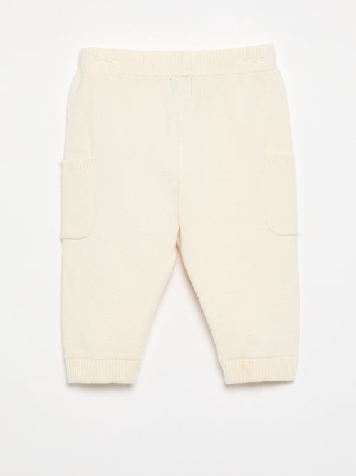 Pantalon uni en maille - Kiabi Pantalon uni en maille - Kiabi